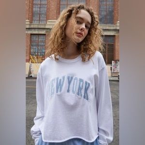 John Galt (Brandy Melville) New York cropped crewneck